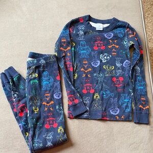 Disney Kids Pajama Set with Colorful Character Design